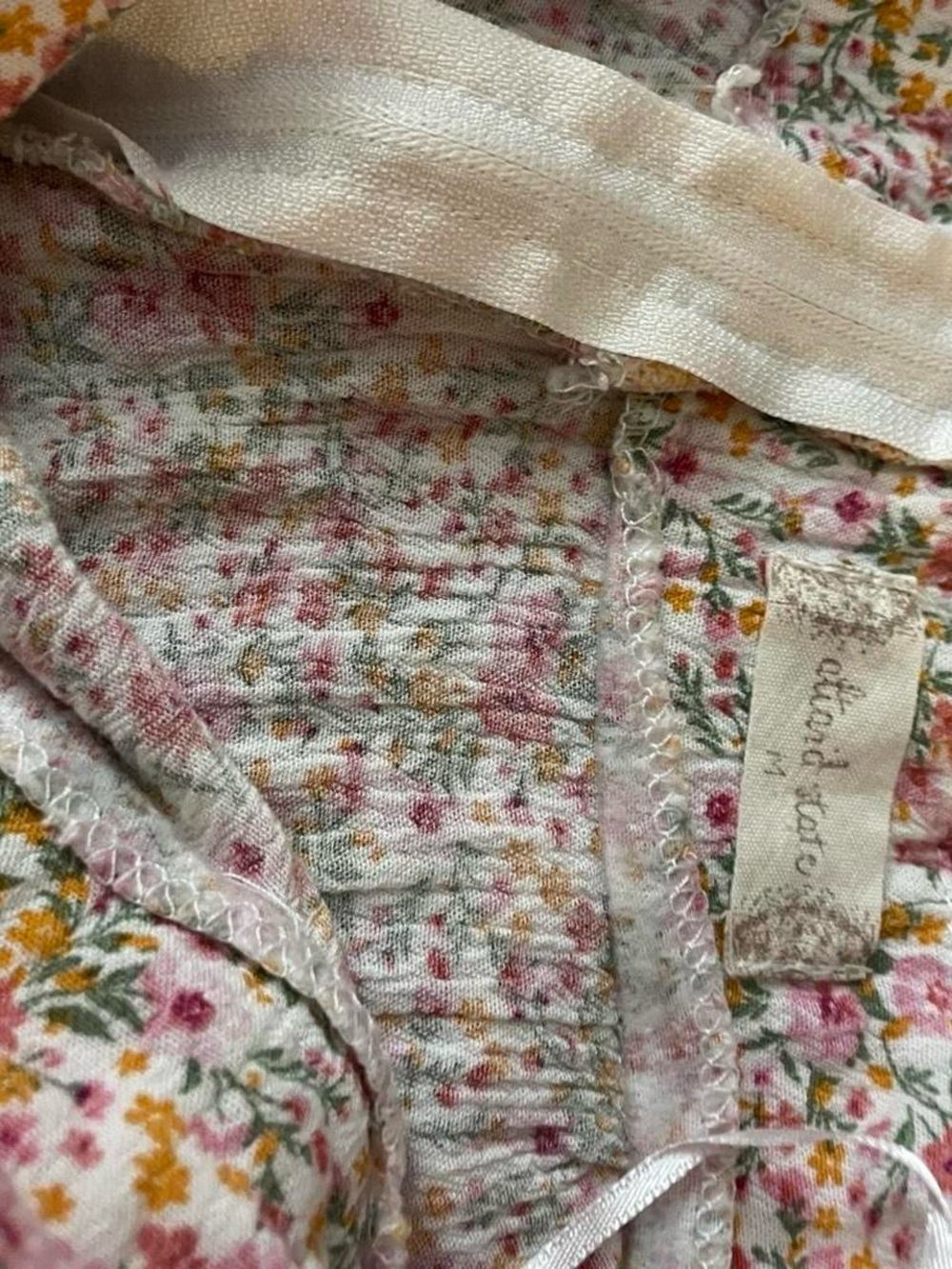 Altar'd State Pink Multi Floral Ruffle Shorts - Picture 4 of 4